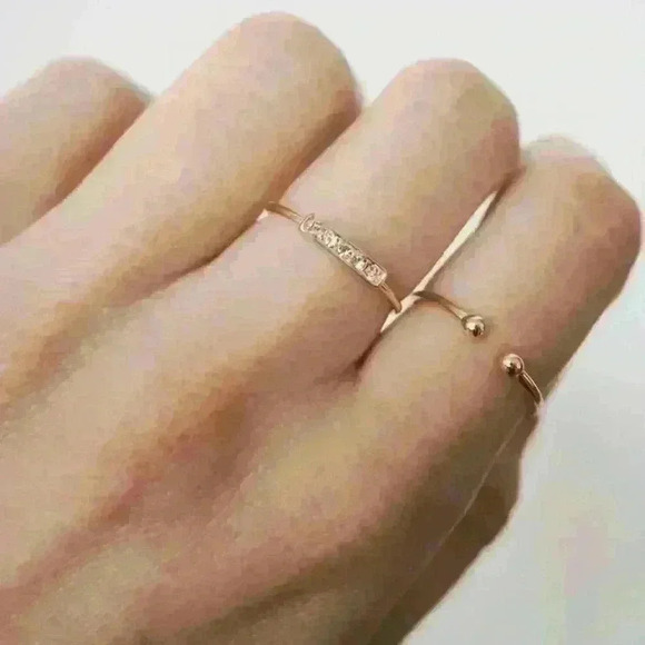 Minimalist 925 Sterling Silver Stacking Bar Ring - Picture 1 of 4